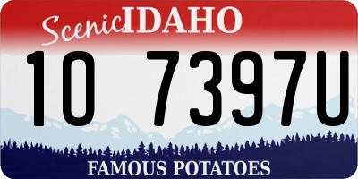 ID license plate 1O7397U