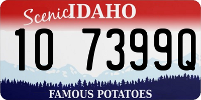 ID license plate 1O7399Q