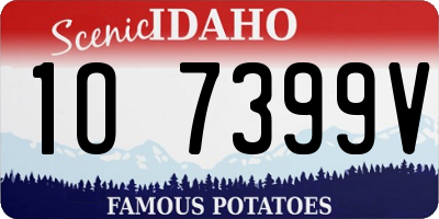 ID license plate 1O7399V
