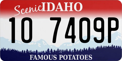 ID license plate 1O7409P