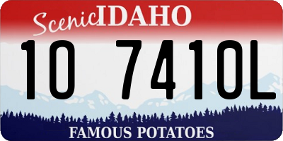 ID license plate 1O7410L