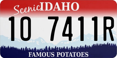 ID license plate 1O7411R