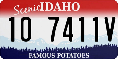 ID license plate 1O7411V