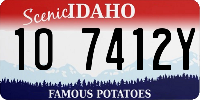 ID license plate 1O7412Y