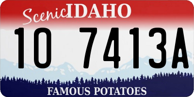 ID license plate 1O7413A