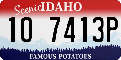ID license plate 1O7413P