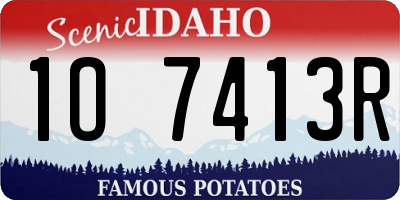 ID license plate 1O7413R