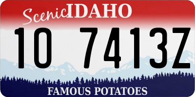 ID license plate 1O7413Z