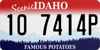 ID license plate 1O7414P