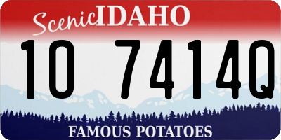 ID license plate 1O7414Q