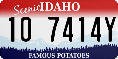 ID license plate 1O7414Y