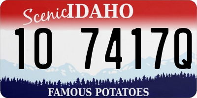 ID license plate 1O7417Q