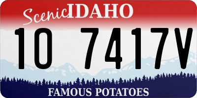 ID license plate 1O7417V