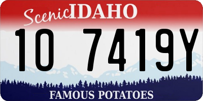 ID license plate 1O7419Y