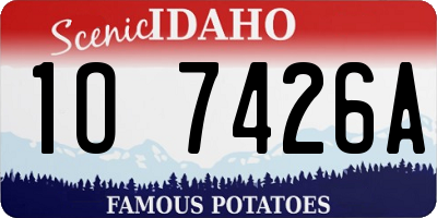 ID license plate 1O7426A