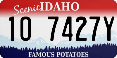 ID license plate 1O7427Y