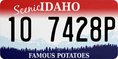 ID license plate 1O7428P