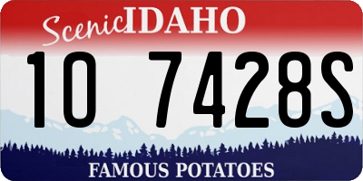 ID license plate 1O7428S