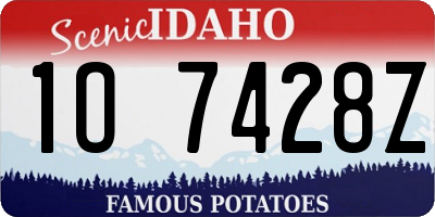 ID license plate 1O7428Z
