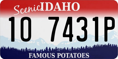 ID license plate 1O7431P