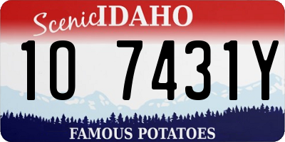 ID license plate 1O7431Y