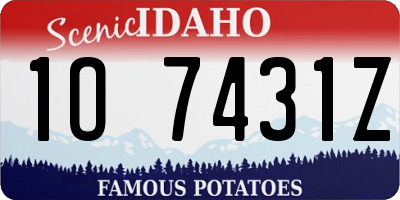 ID license plate 1O7431Z