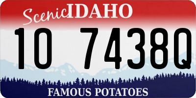 ID license plate 1O7438Q