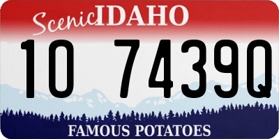 ID license plate 1O7439Q