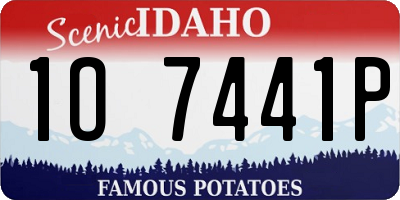 ID license plate 1O7441P