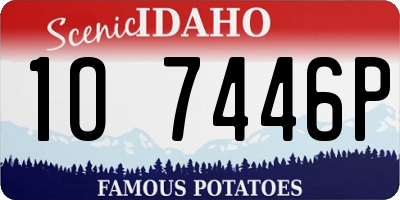 ID license plate 1O7446P