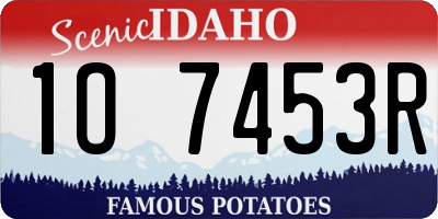 ID license plate 1O7453R