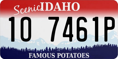 ID license plate 1O7461P