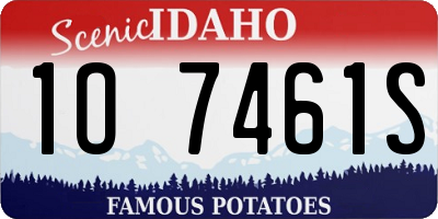 ID license plate 1O7461S