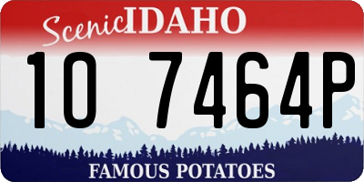 ID license plate 1O7464P