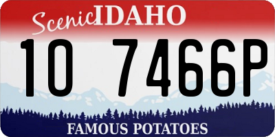 ID license plate 1O7466P
