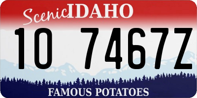 ID license plate 1O7467Z