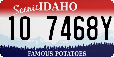 ID license plate 1O7468Y