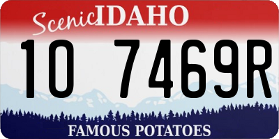 ID license plate 1O7469R