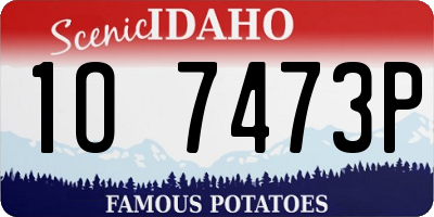 ID license plate 1O7473P