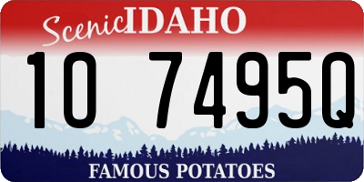 ID license plate 1O7495Q
