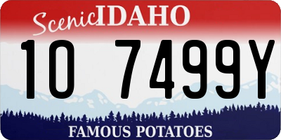 ID license plate 1O7499Y