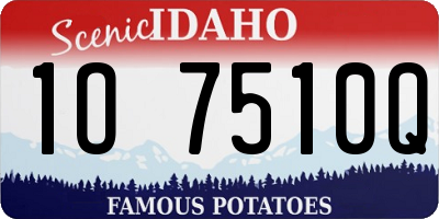 ID license plate 1O7510Q