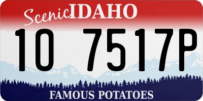 ID license plate 1O7517P