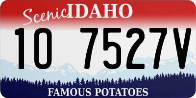 ID license plate 1O7527V
