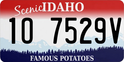 ID license plate 1O7529V