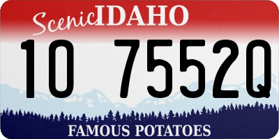ID license plate 1O7552Q