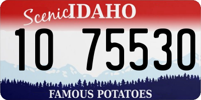 ID license plate 1O7553O