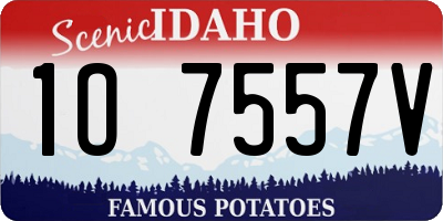 ID license plate 1O7557V