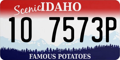 ID license plate 1O7573P