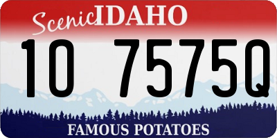 ID license plate 1O7575Q